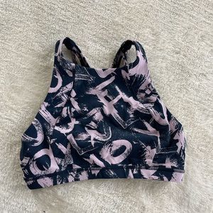 Navy & Pink LuluLemon Sports Bra Size 8